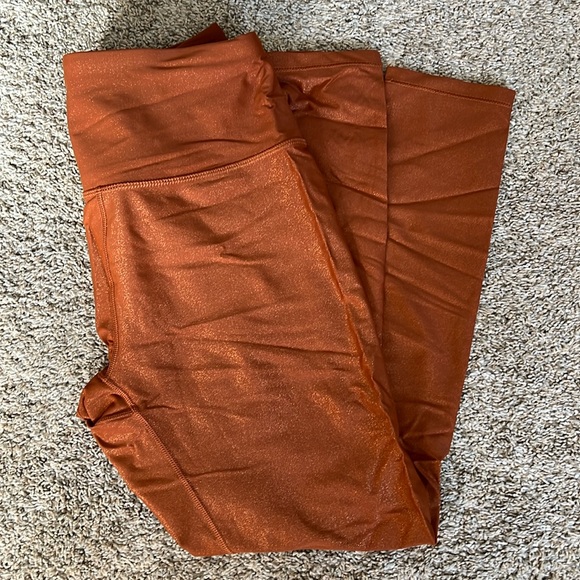 CALIA Women's Energize Metals 7/8 Leggings Copper M - Picture 2 of 9